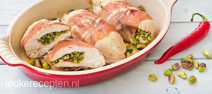 Gevulde kip met pistachenootjes