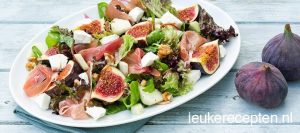 Vijgen salade met burrata leukerecepten.nl