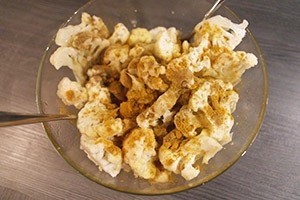 quinoa met geroosterde bloemkool stap 1