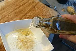 Witte asperges met serranoham stap 3