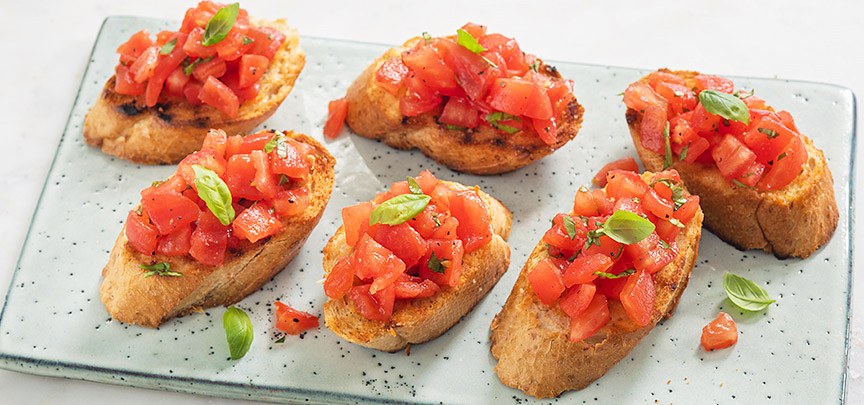 Bruschetta met tomaten