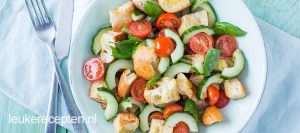 panzanella-met-komkommer - leukerecepten.nl
