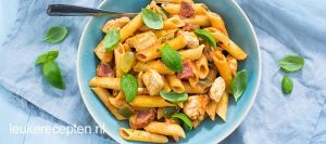 pasta-met-kip-en-mascarpone-saus