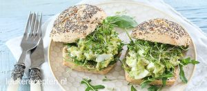 Broodjes met gezonde eiersalade - leukerecepten.nl