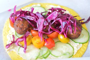 Falafel-Wraps leukerecepten.nl