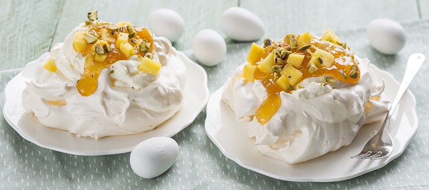 Paas pavlova met Hero Abrikozenjam + baktips