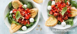 bruschetta salade leukerecepten.nl