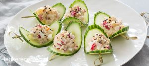 komkommerschuitjes krabsalade leukerecepten.nl