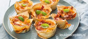 lasagne muffins leukerecepten.nl