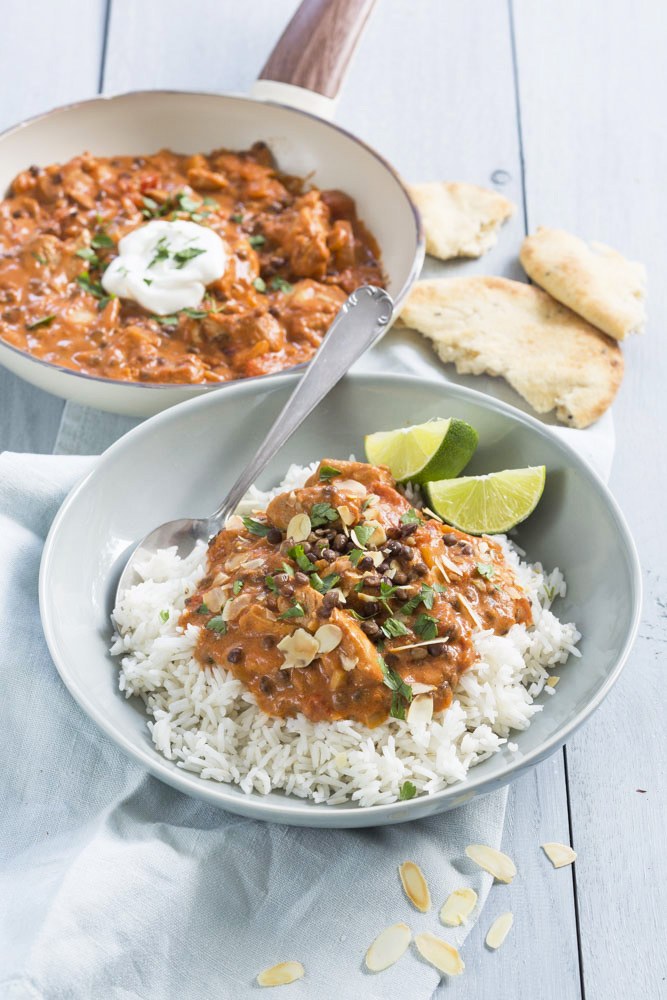 linzen curry met rijst recept