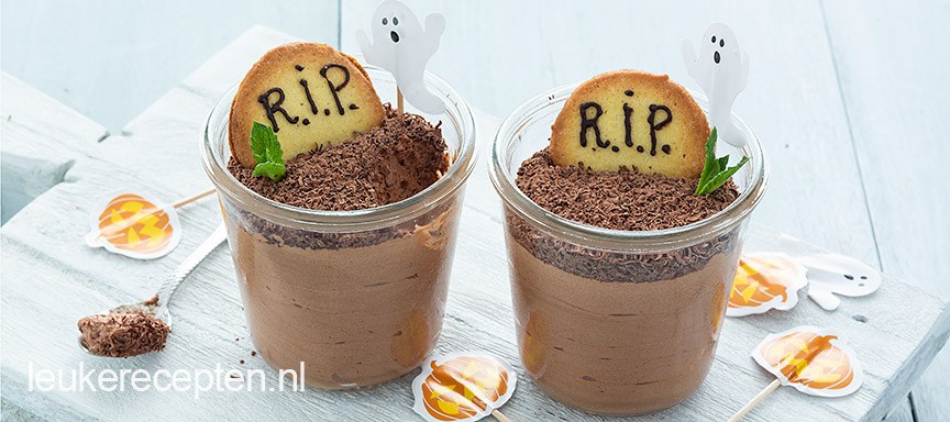 Halloween chocolademousse