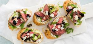 Bruschetta’s met biefstuk