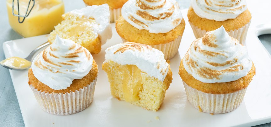 Lemon meringue cupcakes