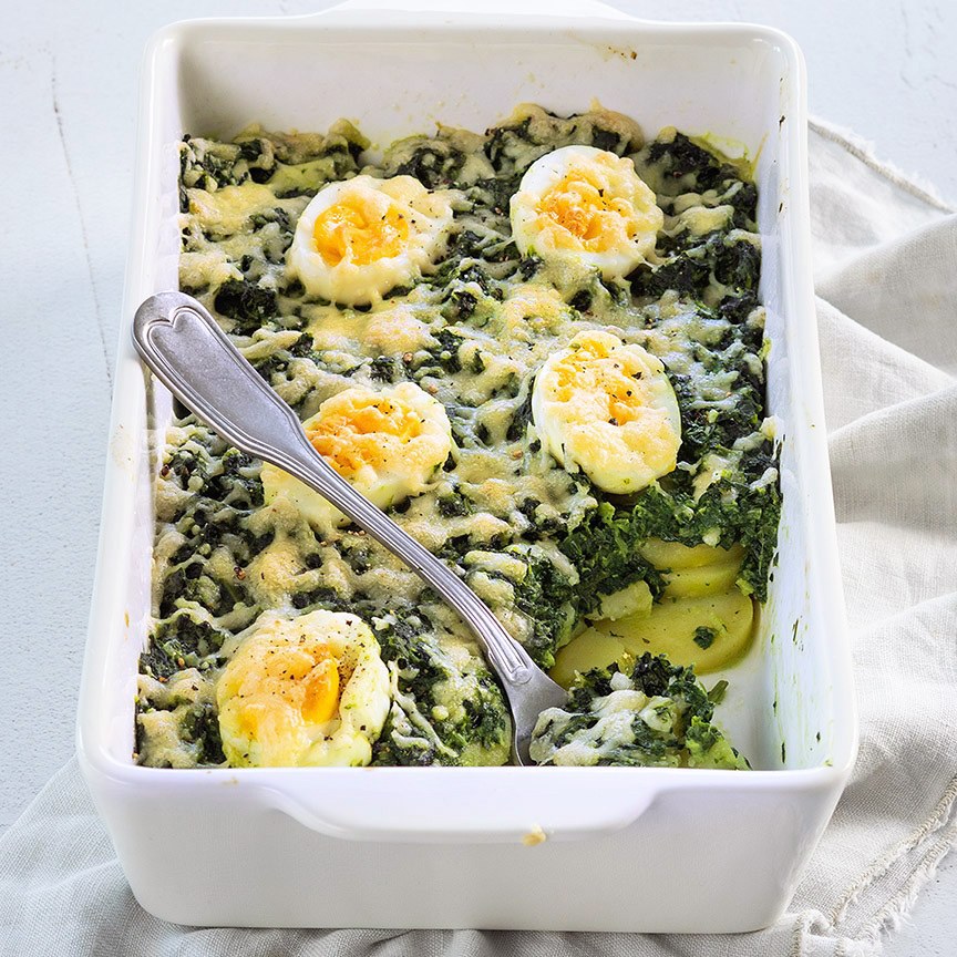 spinazie-schotel-met-ei