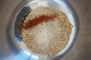 Gezonde crumble met blauwe bessen