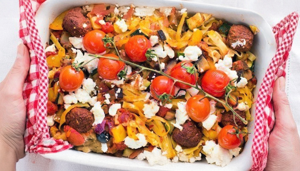 Tagliatelle met ratatouille ovenschotel