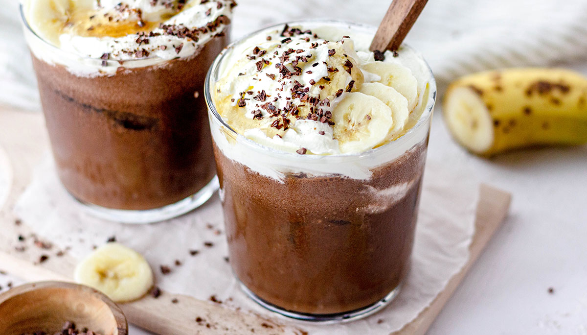 Vegan choco ijskoffie