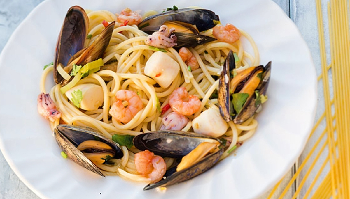 Pasta met zeevruchten