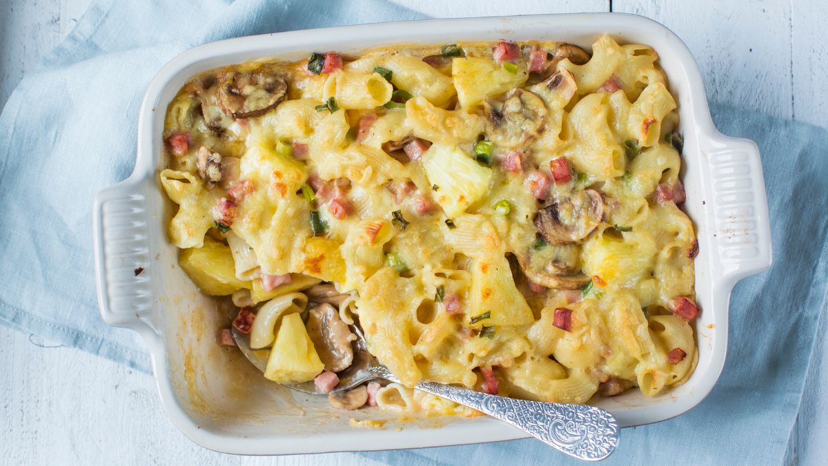Pastaschotel Hawaï