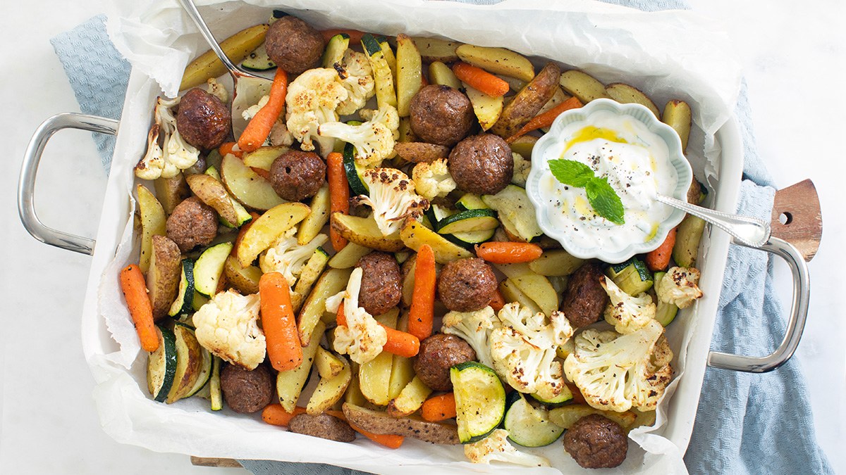 Hollandse traybake met aardappel