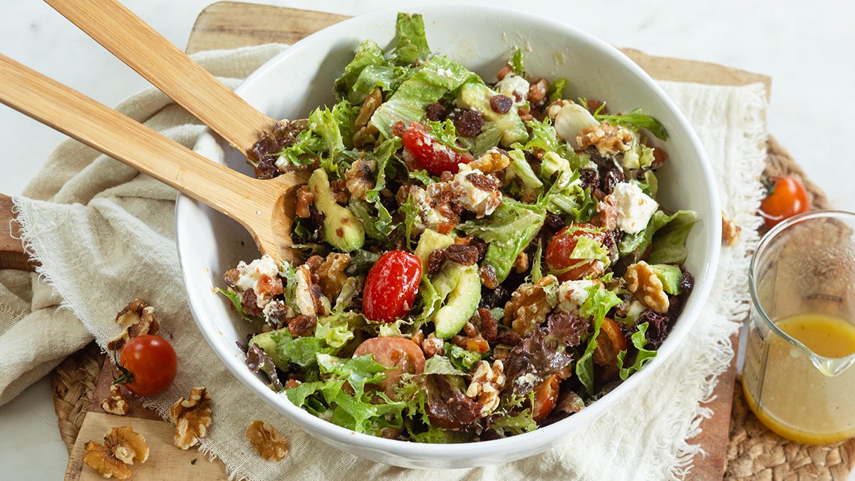 Salade met spekjes