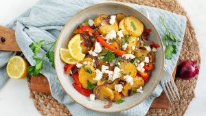 griekse aardappelen met feta