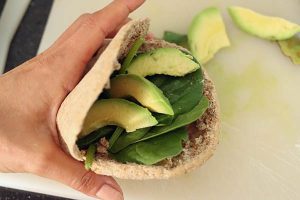 pitabroodje met geitenkaas stap 3