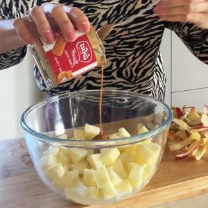 Speculaas crumble stap 1