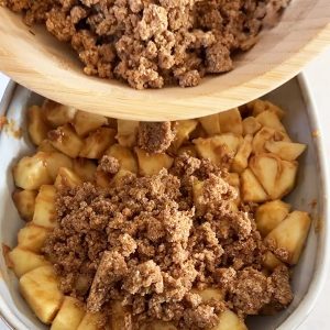 Speculaas crumble stap 5