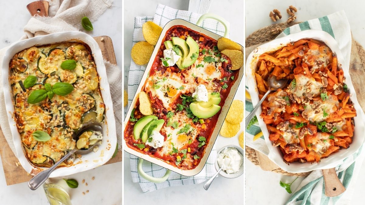 8 x vegetarische ovenschotels
