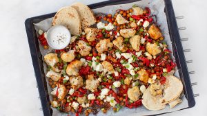 Traybake met bloemkool en feta