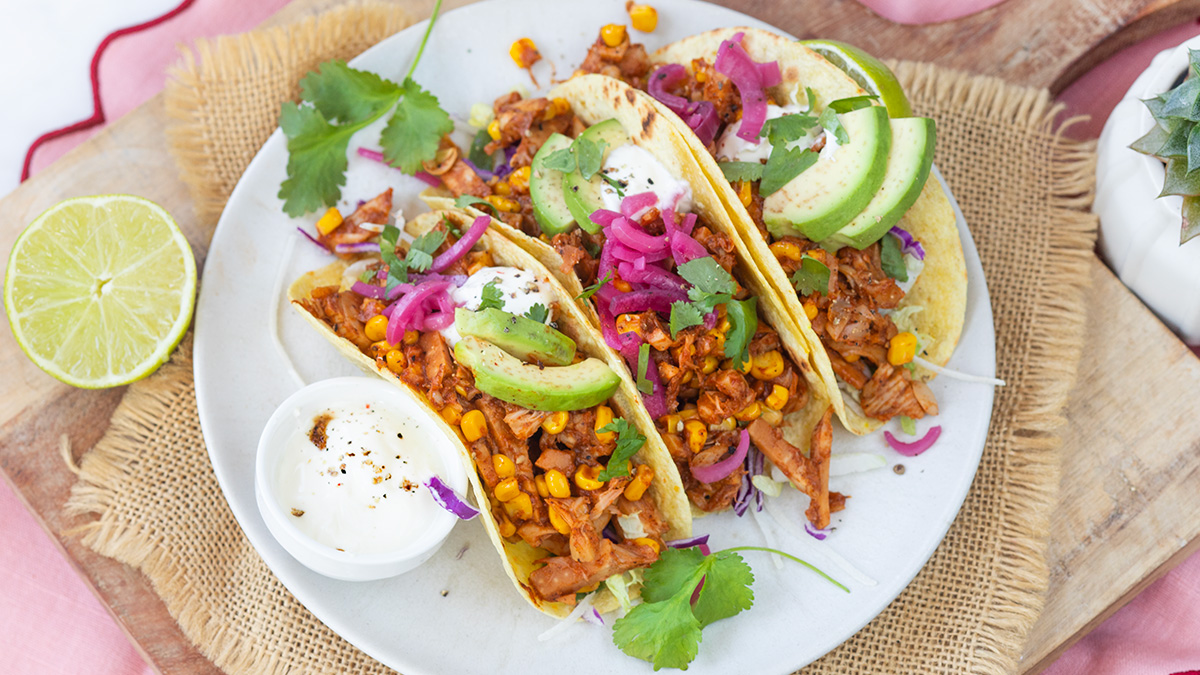 Pulled jackfruit taco’s: een kruidig vegetarisch recept