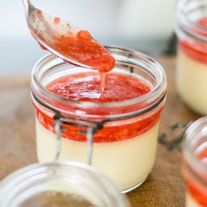 panna cotta aardbeien stap 3