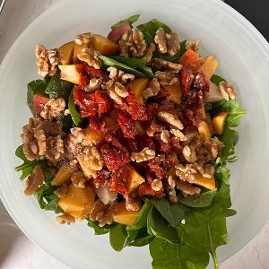 Spinazie salade met geitenkaas stap 2