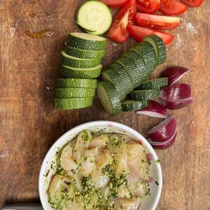 Traybake kip pesto stap 1