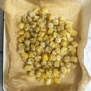 Traybake kip pesto stap 2