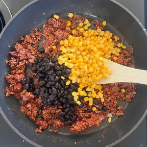 Burrito recept met gehakt stap 2