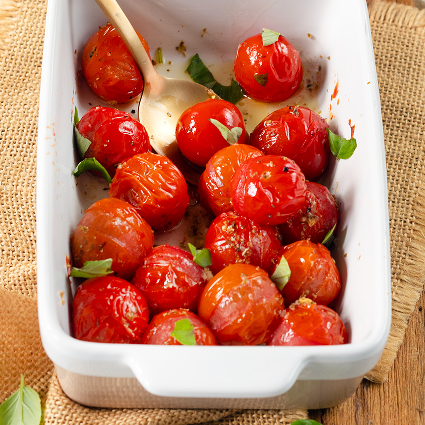 Heerlijke geroosterde tomaten uit de oven