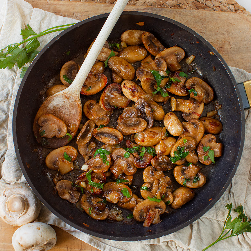 Champignons bakken