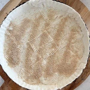 quiche caprese stap 01