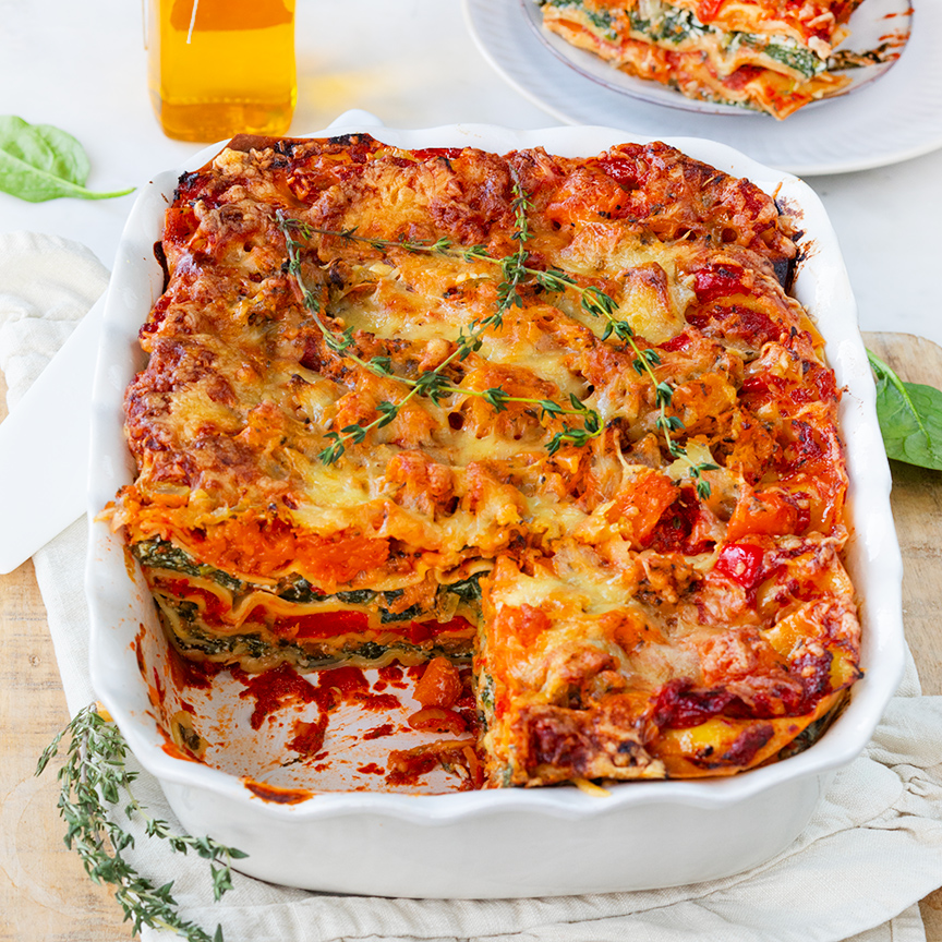 Pompoen lasagne zelf maken