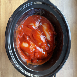 pulled chicken uit de slowcooker stap 2