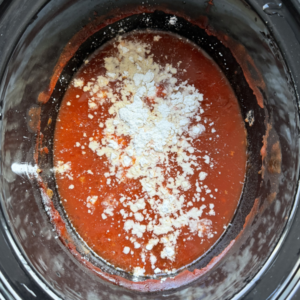 pulled chicken uit de slowcooker stap 4