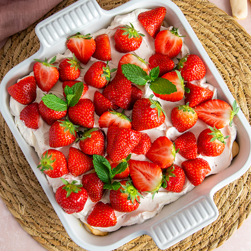 Aardbeien tiramisu recept