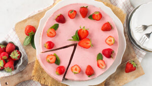 aardbeien kwarktaart zelf maken