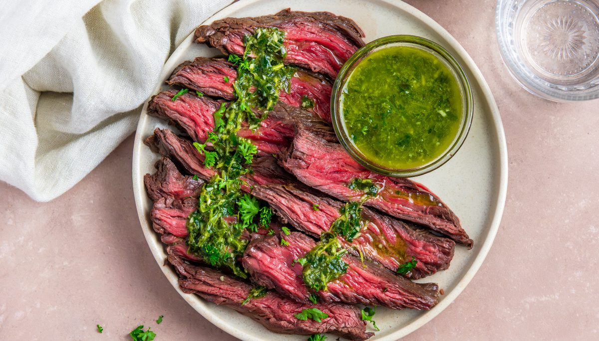 Bavette van de BBQ