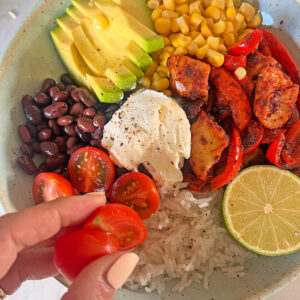 fajita bowl stap 3