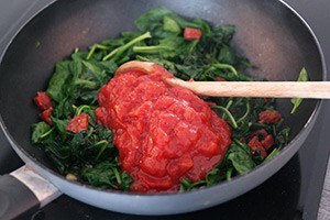 gnocchi with spinach and chorizo ​​01