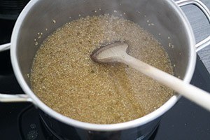 quinoa met spinazie en gehaktballetjes 01