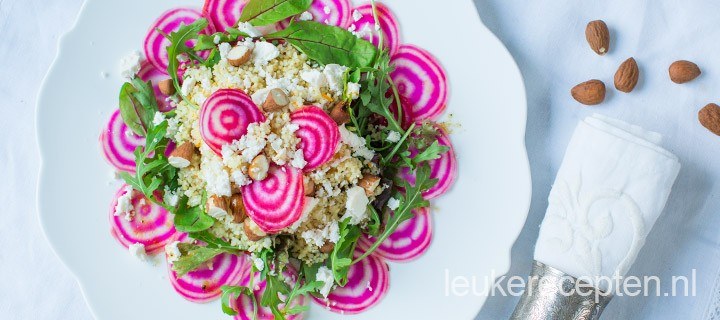 Couscous salade met rode biet